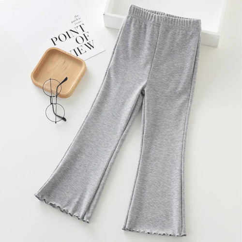 Girls High Waist Bell Bottom Pants
